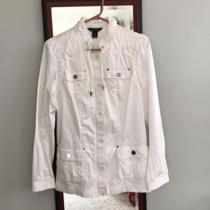 White House Black Market white Jacket